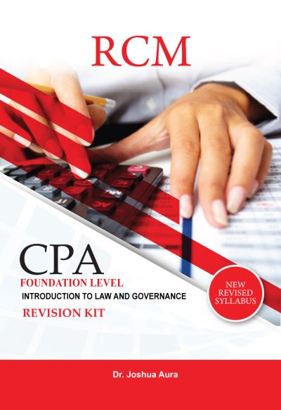 CPA Introduction To Law And Governance Revision Kit [Foundation Level]